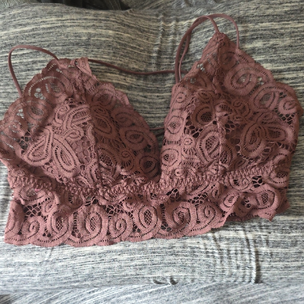 Victoria's Secret PINK Lace Bralette in Mauve